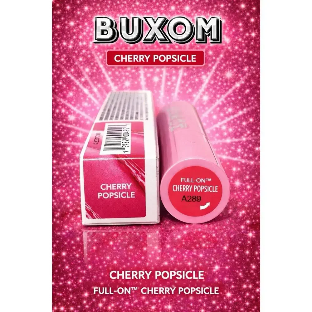Buxom - Full On Plumping Lip Glow Balm - Shade: Cherry Popsicle - .07 oz/ 2 g